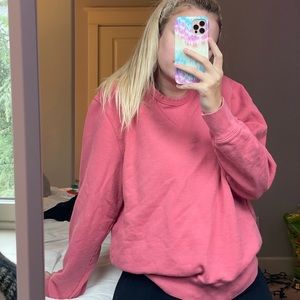 J Crew pink crewneck